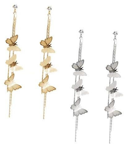 BESPORTBLE 1Paar Ohrringe Für Frauen Mit Quaste Ohranhänger Im Silberdesign Für Hochzeiten Besondere Anlässe Leicht Perfektes Für Damen