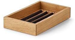 OAKYWOOD - Holztabletts Schreibtisch Organizer Valet - Papierablage aus Massivholz, Dokumentenhalter - Büro Organizer, Handy Tablet Halterung - für Büro Zuhause Schule - Eiche - Klein