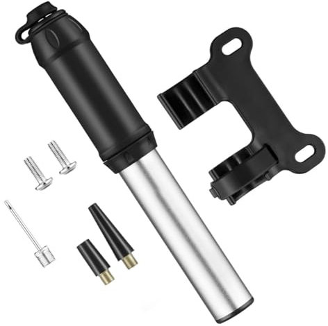 Kisangel Hochdruck Fahrradpumpe Mini Handpumpe für Basketball und Bike Kompakt Bedienen