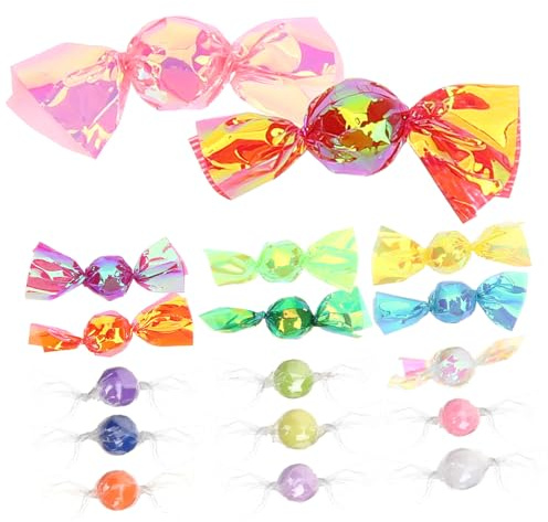 VICASKY 17 pièces Ornements Miniatures Faux Bonbons Plastique Décoration Maison Fête Mariage Accessoires Bar Bonbons