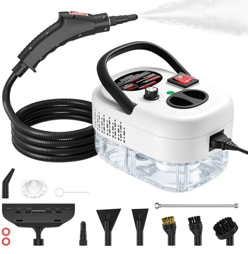 Steam Cleaner, Steamer Cleaning, Steam Cleaners, Steam Cleaners for the Home Multi Purpose, Car Steam Cleaner, Steamer Cleaner, Portable Steam Cleaner (White)