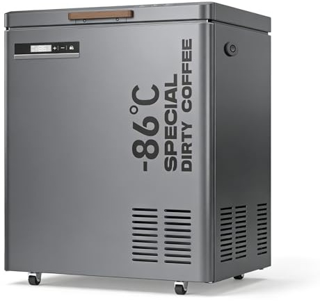 BONXRDUN Ice Cup Freezer 102L Ultra-Low Temperature Freezer Commercial Freezer, -40℃~-86℃