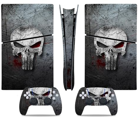 Compatibile Con Adesivi Skin Per PS5 Slim Skin Disc Edition & Per Digital Console Controller Vinyl Cover Skins Wraps Scratch Resistant Compatible 99573 Avvolgimento(Disc Version)