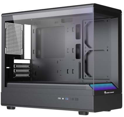TZMRIT MS-01 Micro ATX Computer Gaming PC Case (nero)