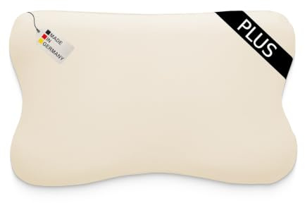 DUKAL | Kissenbezug passend für Blackroll Recovery Pillow Plus Kopfkissen | 40 x 60 cm | Farbe: Natur