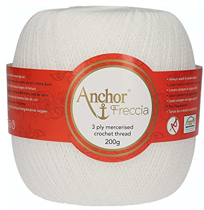 Anchor 4769025-07901 - Filato per uncinetto, 100% cotone, 7901, spessore 25, 200 g