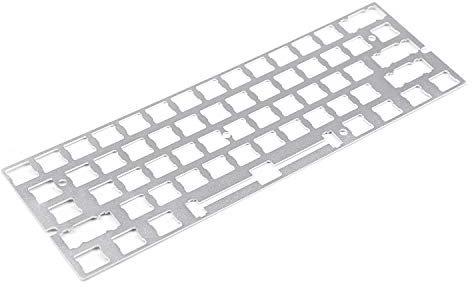 NPKC ANSI Anodized Aluminum Positioning Board Plate Support for GH60 60% Keyboard DIY Support Costar Stabilizers Cherry PCB Stabilizers (Silver)