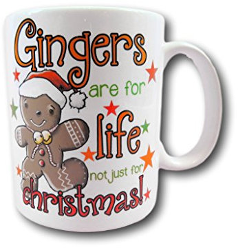 The T Bird Gingers are for Life not just for Christmas Mug Gingerbread Redhead Ginger Auburn Ginger Bread Man Teddy, Ginger Xmas, Gift for Men, Redhead, Funny Ginger Gift