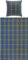 Erwin Müller warme Bettwäsche Flanell buntgewebt blau-grün Größe 80x80 cm / 135x220 cm - hautsympathisch, atmungsaktiv, samtweich, 100% Baumwolle, mit Knopfverschluss