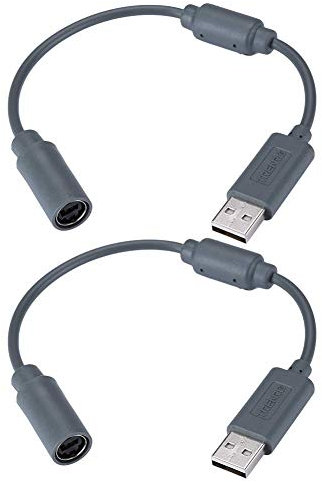 Trenro - Cable USB para Mando a Distancia para Microsoft Xbox 360 (2 Unidades)