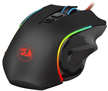 Redragon M607 GRIFFIN Ratón Gaming RGB Personalizable, Sensor óptico Pixart PMW3212 de 7,200 DPI, 7 Botones Programables, Interruptores 10 Millones clics, Raton Gamer PC Compatible.