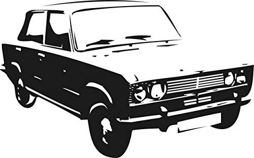 Wandtattoo: 'WAS 2103' – LADA, Schiguli, Kult, Oldtimer, Auto //Farb- und Größenwahl, Wandaufkleber (Grün - 730 mm x 450 mm)