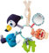 Lilliputiens 83193 Activity Ring mit Anhängern Rassel Greifling Dschungel