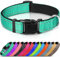 Joytale Halsband Hund, Gepolstertes Hundehalsband Breit aus Neopren Nylon Hundehalsband Verstellbar für Mittelgroße Hunde, Weich und Reflektierend Hundehalsbänder, M, Türkis