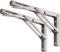 YUMORE Klappkonsole Schwerlast 200mm,YUMORE Regalträger Klappbar Edelstahl Klappregalhalterungen Wand Tischhalter Klappscharnier für Bänke Regale Wandmontage Platzsparende Kapazität 300 lb [2PACK]