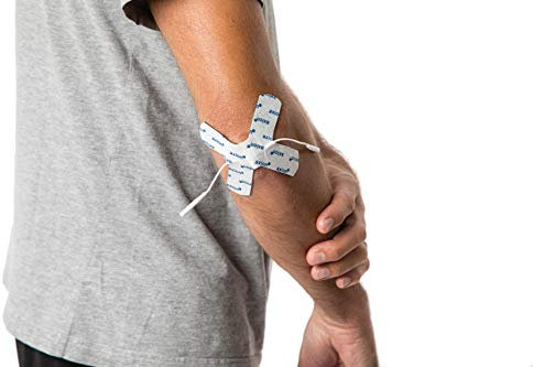 2 Gelenk Elektroden-Pads - Ideale Form für Körperrundungen wie Ellenbogen, Knie, Hacken | EMS-Training & TENS-Schmerztherapie | Selbstklebende TENS-EMS Elektroden für Reizstrom-Geräte | - axion