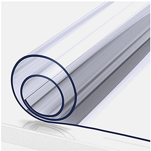 SDAFDPro Mantel Transparente Rectangular, Cubierta De Mesa De PláStico, Mantel Impermeable De PVC Limpiable A Prueba De Aceite para Mesa De Comedor, Escritorio(Color:1mm,Size:40x40cm)