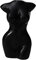 Tubayia Weiblichen Körper Blume Vase Frau Torso Figuren Trockenen Blume Pflanzer Vase Boho Wohnkultur Vasen (Schwarz 2)