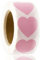 500 Stück Herz Aufkleber Rosa, Selbstklebende Herzform Etiketten für Hochzeit Valentinstag Geburtstag Verpackung und Scrapbooking Dekoration ,hochzeitsaufkleber Umschlagsiegel - 2.5cm/1Rollen