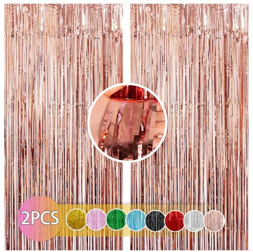 Fransen aus Lametta-Folie (Roségold)