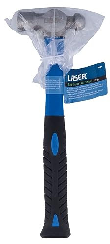 Laser 8605 Ball Pein Hammer 16oz, 65% fibreglass Shaft, 330mm Length, 16oz, Heat Treated 45 Carbon Steel