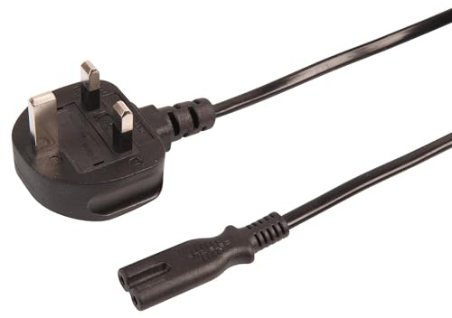 Pro Elec PELB2135 UK Plug to C7 Power Lead 6A, 5m, Black