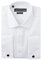 MrDoubleCollar Chemise habillée blanche à double manchette pour homme, coupe ajustée, avec boutons de manchette en métal à manches longues, Double manchette blanche, M