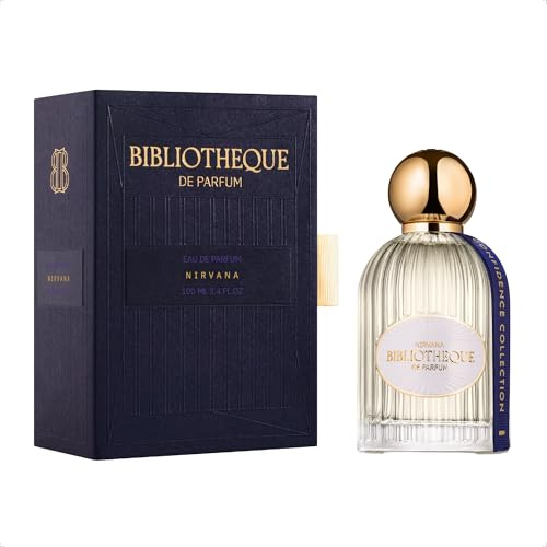 Bibliotheque de Parfum Nirvana Eau de Parfum für Frauen & Männer, 100 mL | atypischer Duft, langanhaltendes Damenparfüm mit Noten von Jasmin, Iris, Ambroxan und Molekül Iso E Super