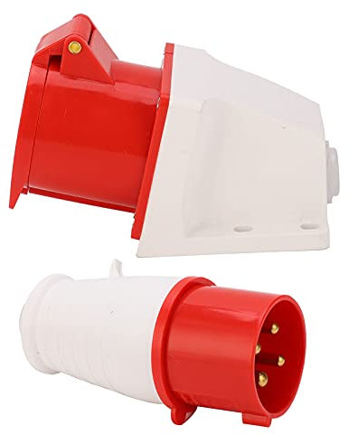 Prise de Courant à 4 Broches, Connecteur Industriel triphasé, Ensemble de Prises de Courant Industrielles Montées en 32A AC380V 415V