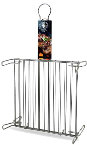 FORNOR 11268 Grille Double en Acier avec Pieds 40 x 40 cm