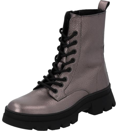 Palado Stiefeletten Damen Lambug – elegante Boots Made in Portugal - leicht gefütterte Stiefel - modische Schnürboots Rosegold Metallic UK5,5 - EU38