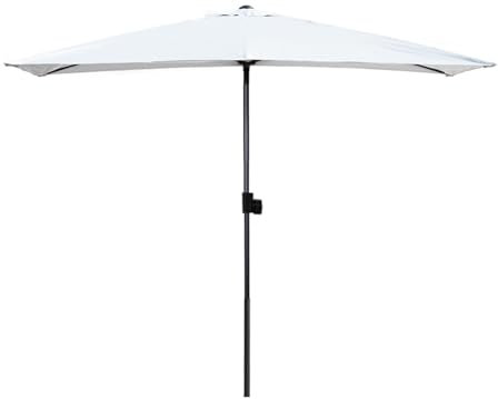 Parasol de jardin avec hauteur réglable et 5 baleines Idéal pour terrasse, marché, mur, balcon et pied de fenêtre non inclus