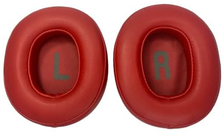 Ersatz Ohrpolster für JBL Tune 700(700BT)/710(710BT)/720(720BT)/750(750BT,750BTNC) Kopfhörer, Ersatzpolster für JBL Tune 760(760NC)/770(770NC), Weicherem Leder(Rot)