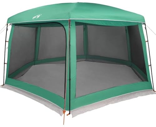 vidaXL Poolzelt mit abnehmbarem Überzelt Netzwänden Meergrün 670x590cm, Pooldach, Pool-Pavillon, wasserdichtes Zelt, Poolpartyzelt, Poolüberdachung
