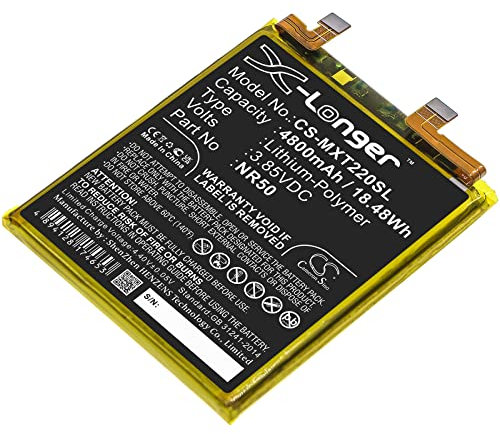 TECHTEK Batteria 4800mAh compatibile con [Motorola] Moto Edge X30, Moto Edge X30 5G 2021, XT2201-2 sostituisce NR50