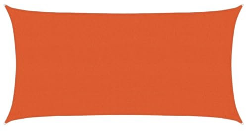Myheimly Sonnensegel Sonnenschutz Windschutz Sonnendach UV Schutz Sonnenschutzsegel Schattenspender Garten Terrasse Balkon,orange,2 x 3.5 m