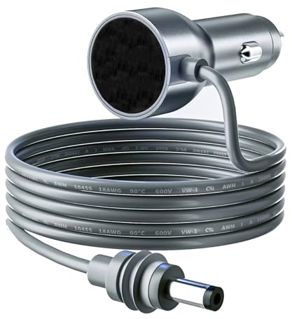 Câble Allume-Cigare 15M pour Starlink Mini, Augmente 12V à 30V 2A DC, 18AWG(≈ 0,75mm²), Cable d'alimentation Adaptateur Voiture Allume Cigar Étanche Stable pour Camping-Car, Camion, Bateau