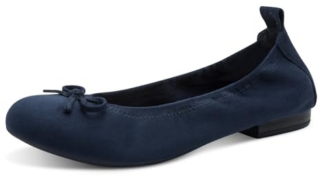 MARCO TOZZI Damen Ballerinas weiches Feel Me Fußbett weiches Innenfutter Vegan Modern