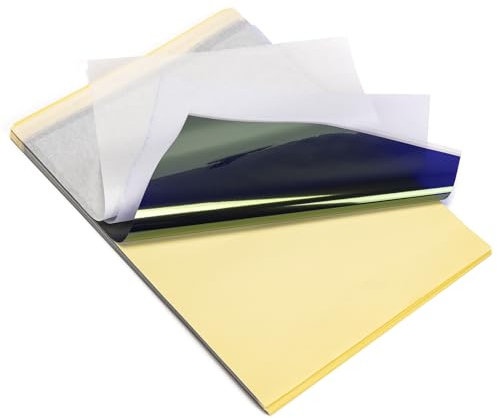 MUNBYN Premium-HD 20 Blatt Tattoo Transferpapier, A4 Stencil Papier, Tattoo Papier für Tattoo Drucker, Tattoo Zubehör für Stencil Drucker