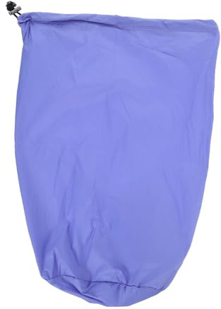SUPVOX Waterproof Drawstring Bag for Camping and Travel, Lightweight down Jacket Storage Sack, Portable Outdoor Raincoat Stuff Bag, 20cm Diameter x 41cm Height, Purple