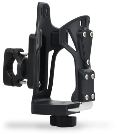 Focenat Porte Gourde Velo, Porte Gobelet de Moto Porte-Bouteille d'eau ATV Compatible avec 50-90 mm de diamètre, Les S'adaptent aux Guidons de 22 à 32 mm sur vélo, Porte bidon Velo pour vélo, Scooter