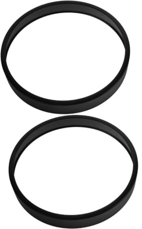 Baluue Wanduhr Metallgehäuse 12 Zoll 2 Stück Schwarz Dünner Rand | Quarzuhr Zubehör, Schmaler Rahmen, für Büro und Zuhause, Leicht zu Hängen