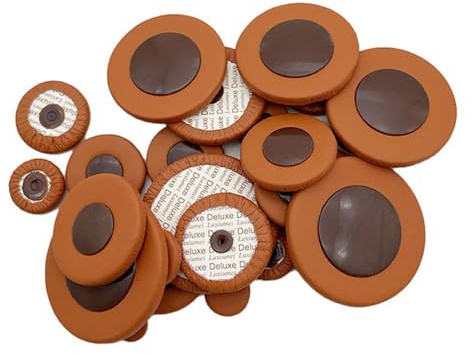 25 Stück Saxophon Pad, Altos Kissen, Schaffell, Schallloch, Resonator Dichtung, Winde, Instrumententeile, Reparatur