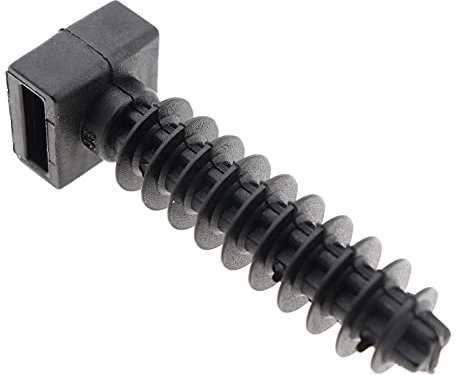 BeMatik - Taco a presión Negro 8mm para Bridas 100 Unidades