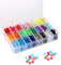 SUNTATOP T5 Druckknöpfe 24 Farben für alle Arten DIY Kleidung Basteln (nur Druckknöpfe)