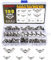 HSeaMall 100 STÜCKE Flügelmuttern Edelstahl M3 M4 M5 M6 M8 M10 Schmetterling Flügelmuttern Sortiment Kit Für DIY Tools
