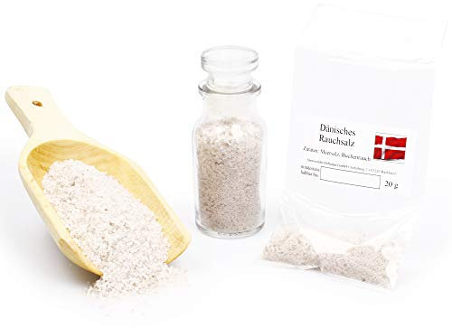 Dänisches Rauchsalz | geräuchertes Gourmetsalz vegan | naturreines Salz ohne Zusatzstoffe | glutenfrei 20g