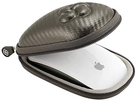 Koonice Eva-Tragetasche für Apple Magic Mouse (I II 2. Gen), inkl. Karabiner braun braun Medium