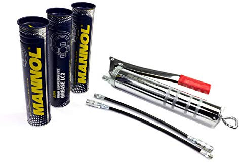 Handhebelfettpresse Original SCT 9310 + 8104 MANNOL High Temperature Grease Schmierfett 3 Stück á 400 g