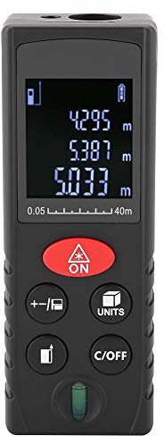Entfernungsmesser, KXL-D Digitaler Entfernungsmesser für Entfernung bis 0, 05-40/60/ 80/ 100m [Genauigkeit ±2mm](0, 05-40 m)